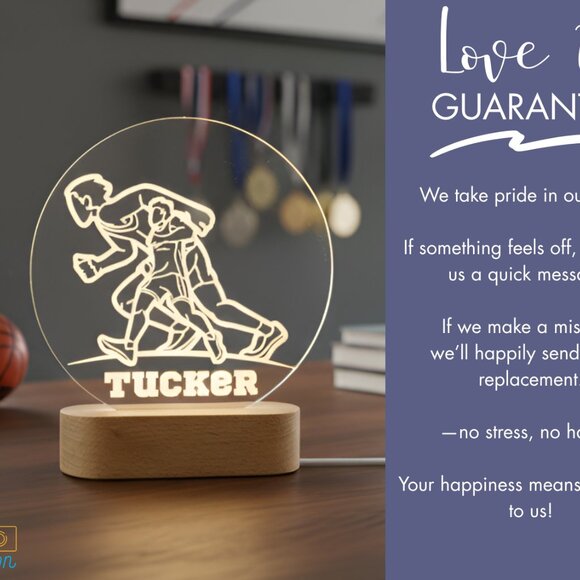 Custom Runner LED Night Light – Gift for Track & Fitness Lovers - Picture 6 of 8